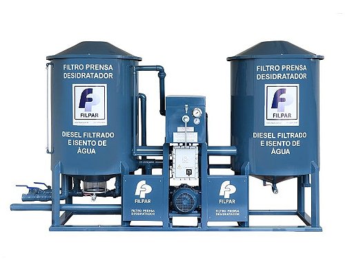 Filtro Prensa Vertical Reservatório 1000 L - Vazão 11.000 L/H